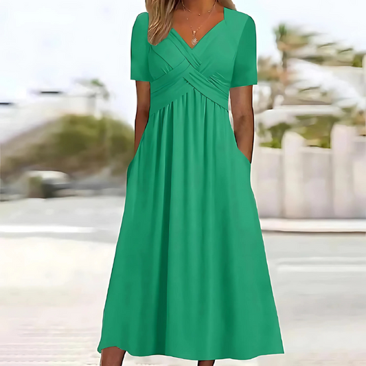 Leila - Elegantes Kleid mit Bauchbedeckung