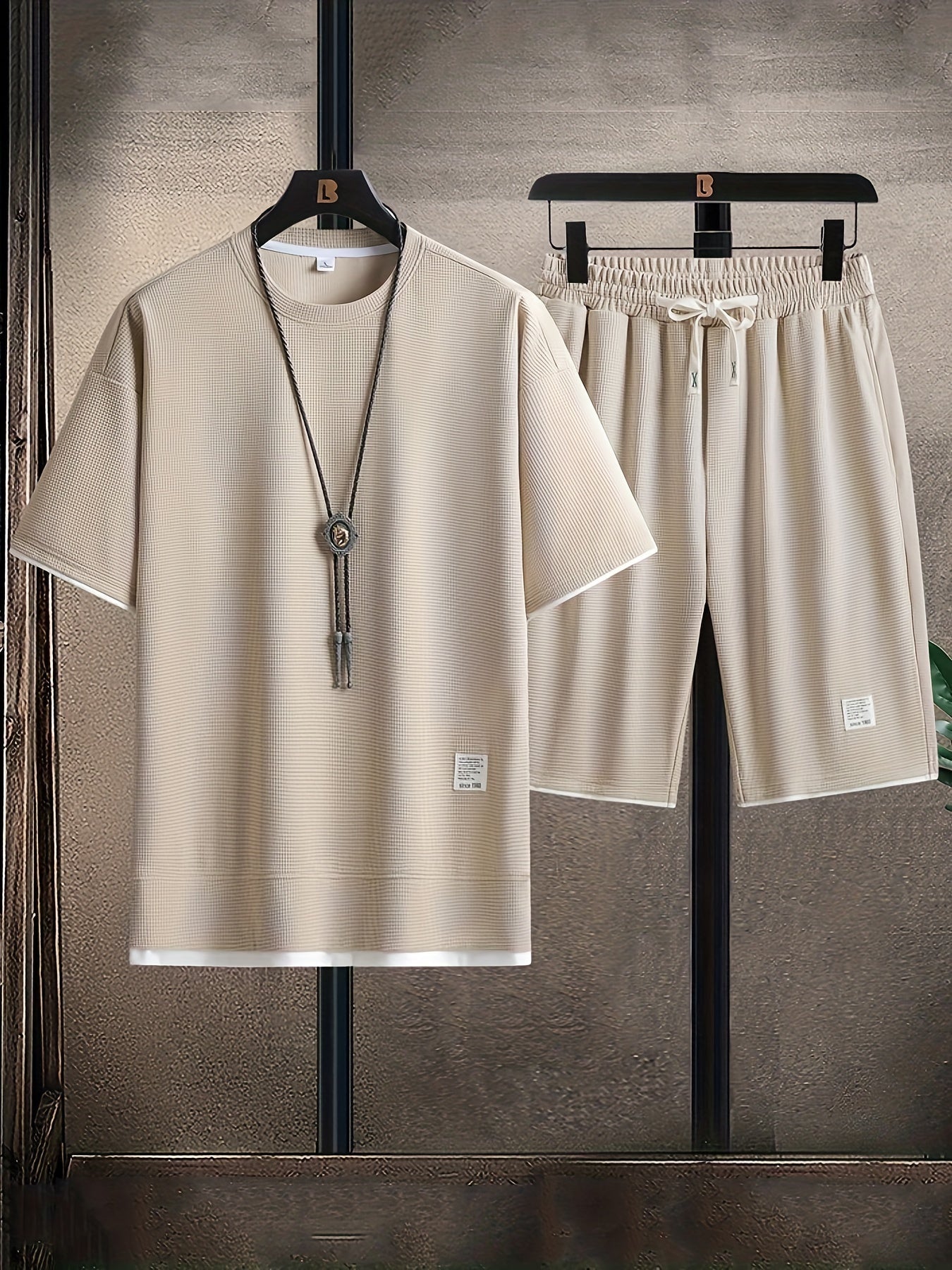 Waffle-Knit Lounge-Set