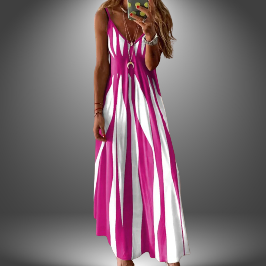 Angela | Handgefertigtes Langes Freizeitkleid