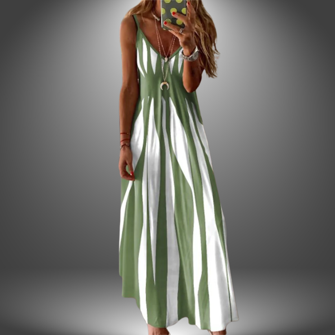 Angela | Handgefertigtes Langes Freizeitkleid