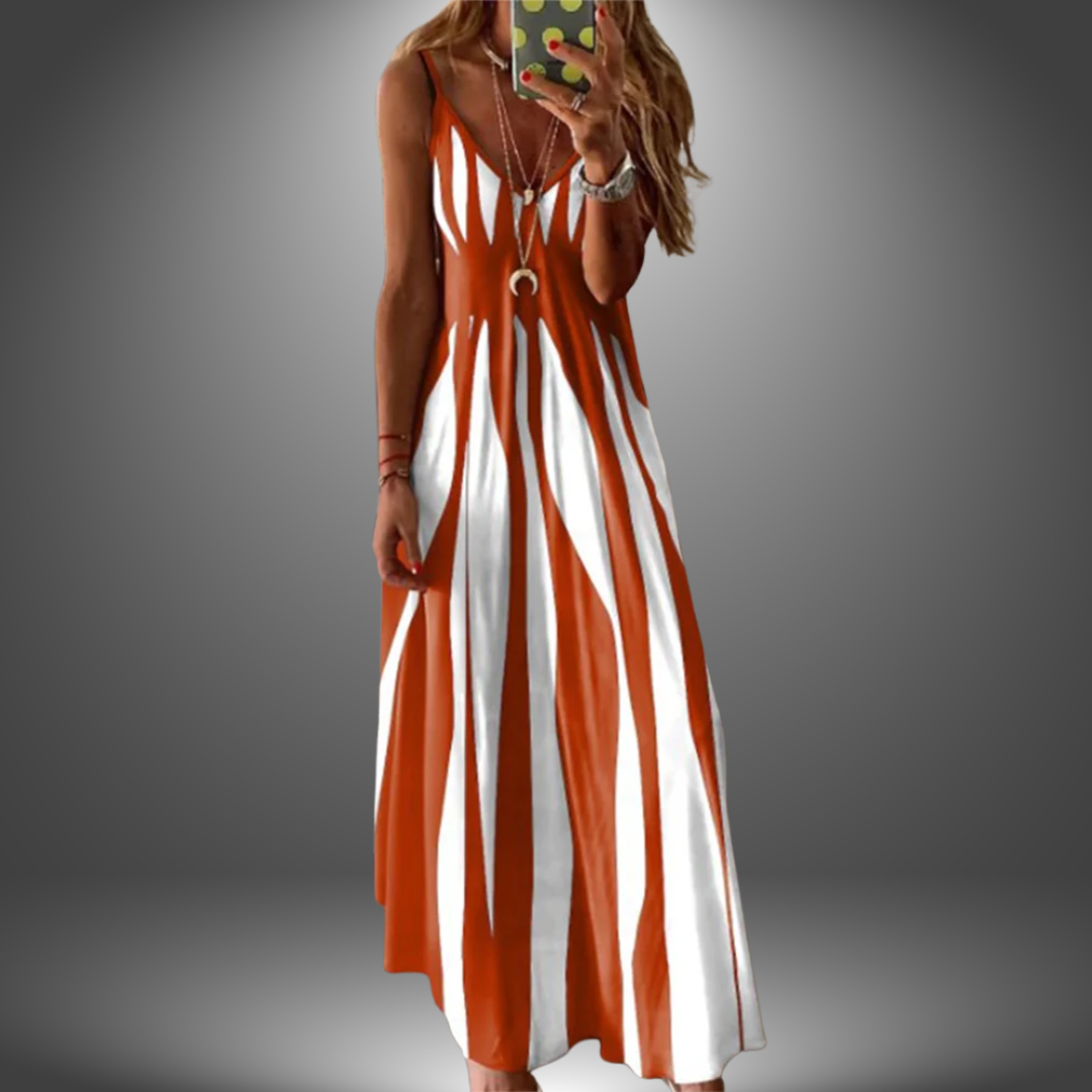 Angela | Handgefertigtes Langes Freizeitkleid