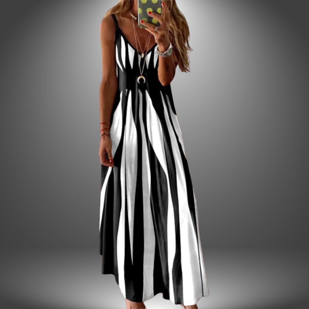 Angela | Handgefertigtes Langes Freizeitkleid