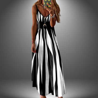 Angela | Handgefertigtes Langes Freizeitkleid