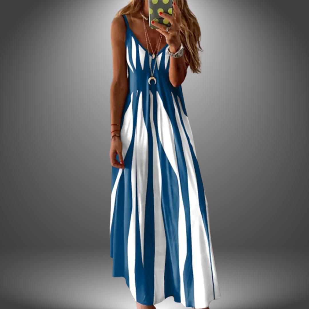 Angela | Handgefertigtes Langes Freizeitkleid