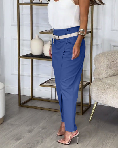 Cora™ | Patchwork-Hose mit Gürtel