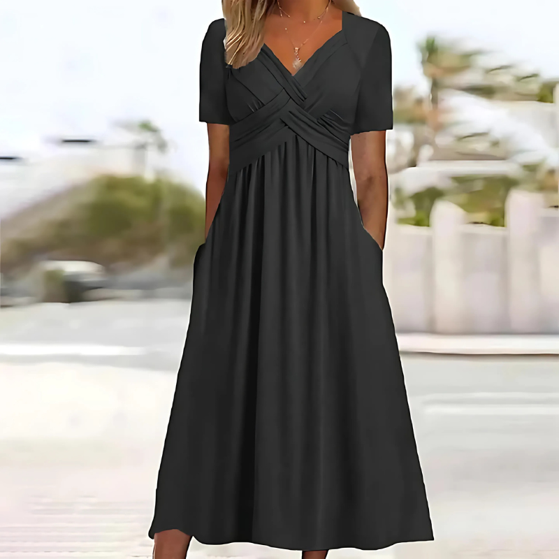 Leila - Elegantes Kleid mit Bauchbedeckung