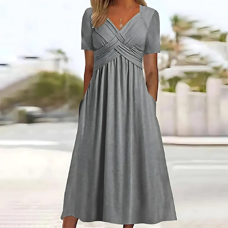 Leila - Elegantes Kleid mit Bauchbedeckung