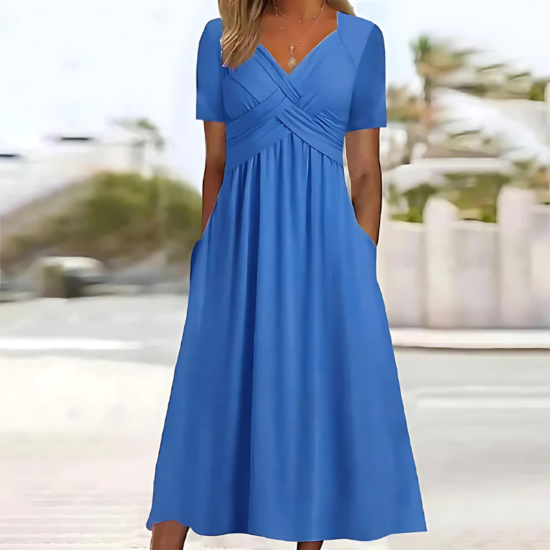 Leila - Elegantes Kleid mit Bauchbedeckung