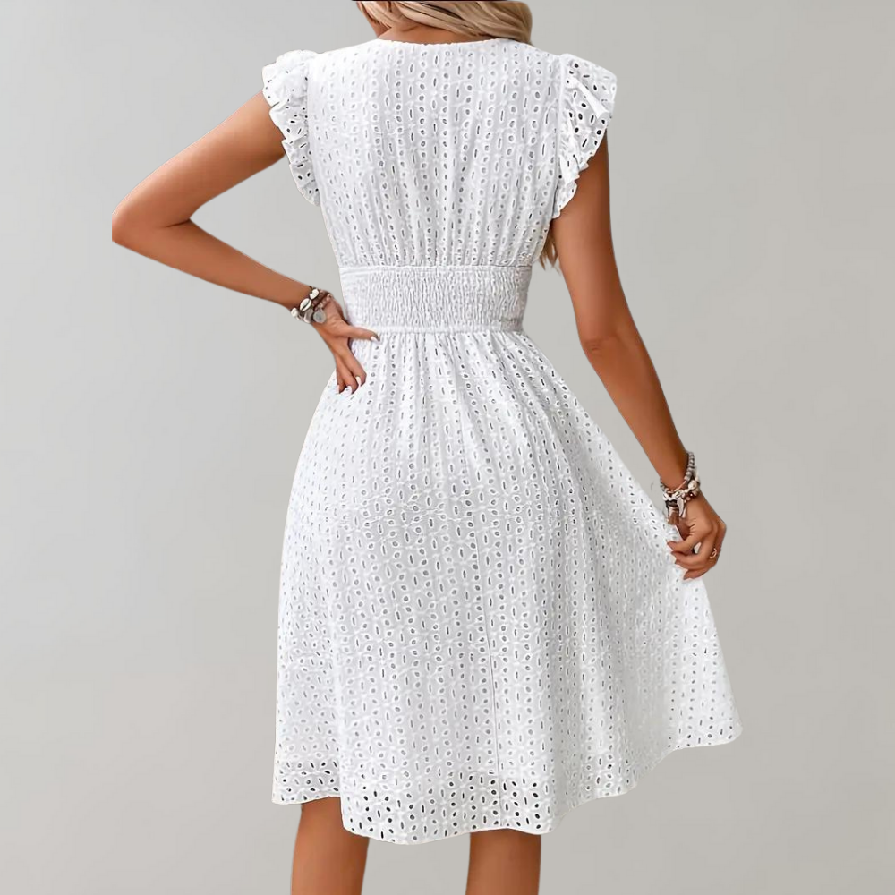 Lisa - Elegantes Sommerkleid mit Rüschen