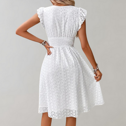 Lisa - Elegantes Sommerkleid mit Rüschen