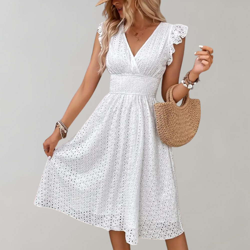 Lisa - Elegantes Sommerkleid mit Rüschen