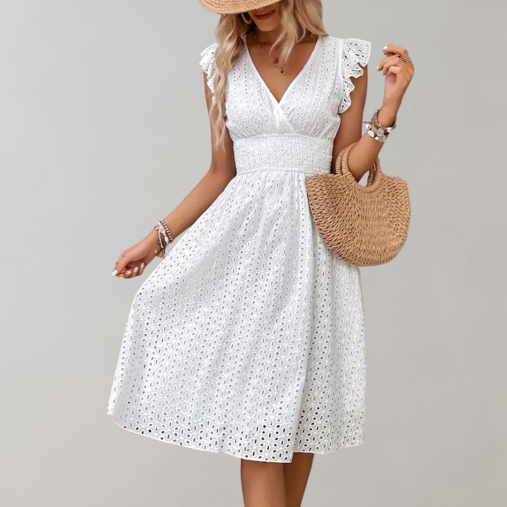 Lisa - Elegantes Sommerkleid mit Rüschen