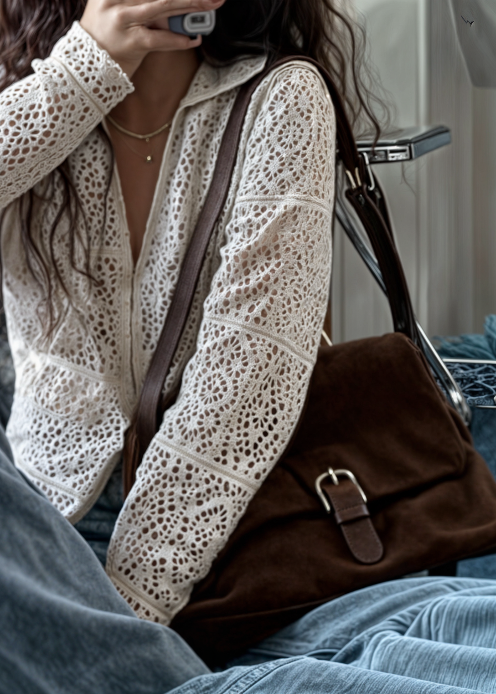 Ciel Wildleder Crossbody MM