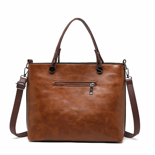 Lina™ - Vintage-inspirierte Leder Schultertasche