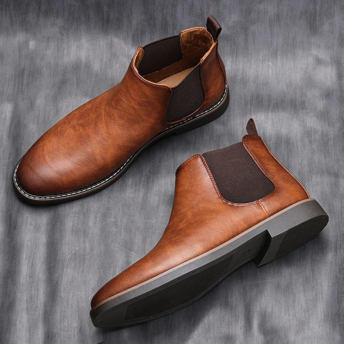 Gianluca  Glänzende Lederstiefel