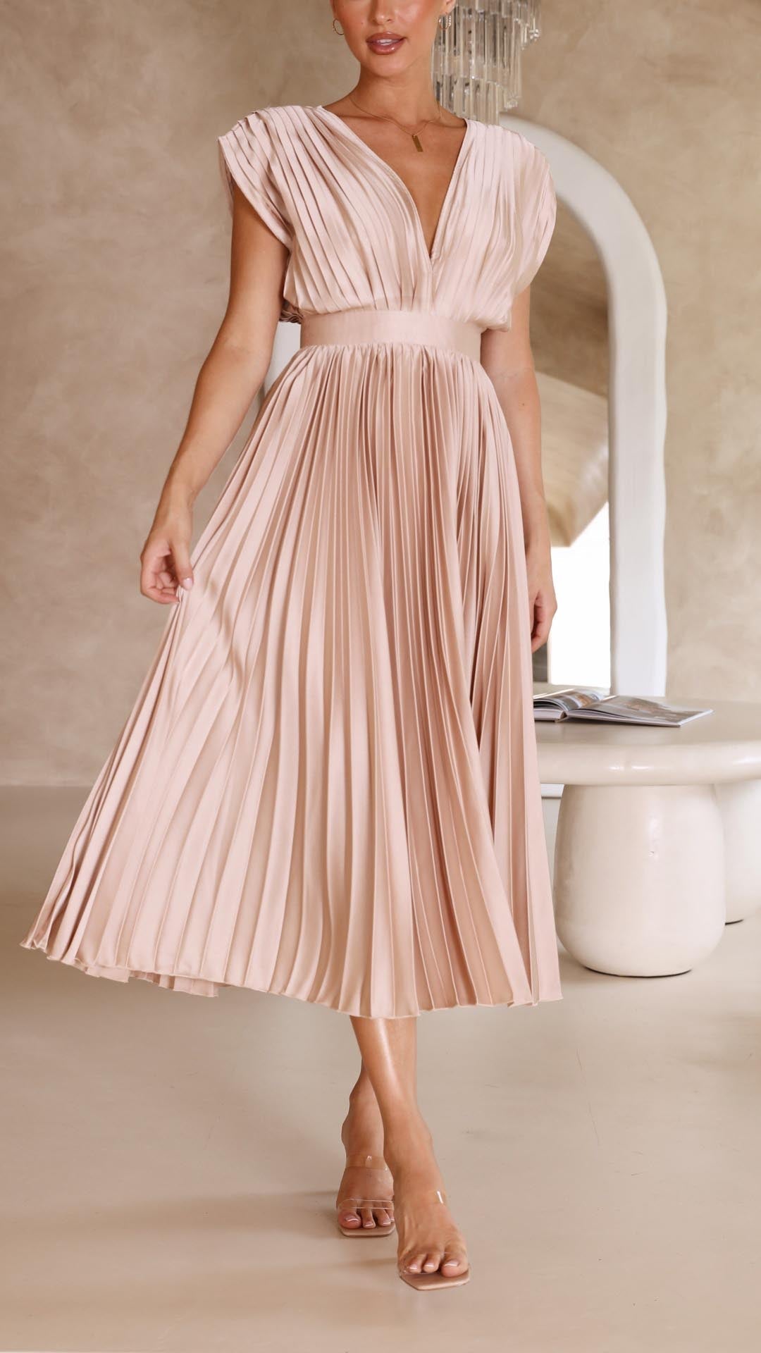 Alexis - Elegantes Faltenkleid