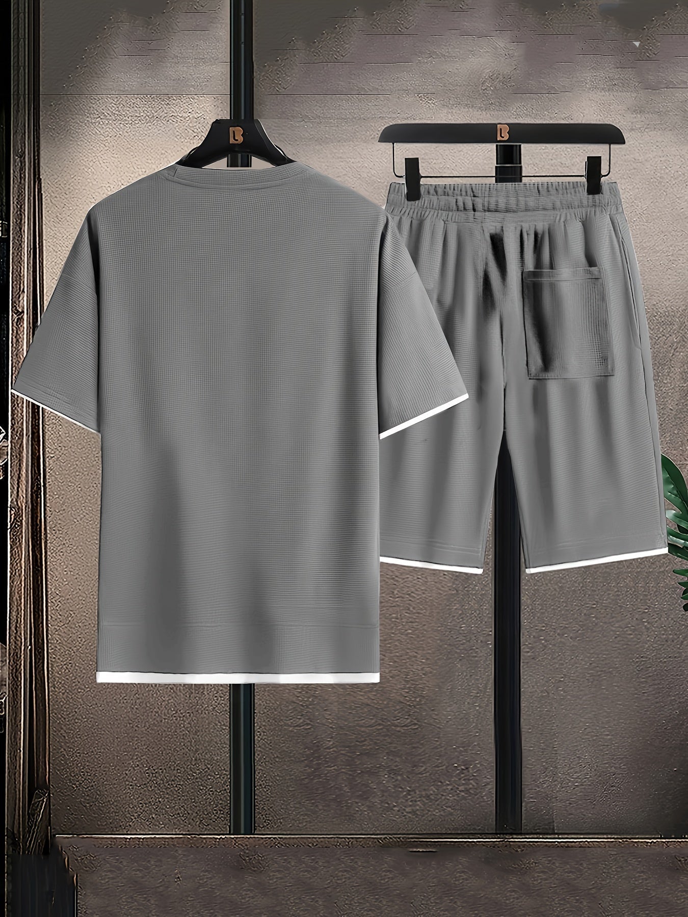 Waffle-Knit Lounge-Set