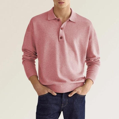 Eleganz Edge Polo | Herren Langarm-Polo